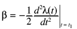 Equation for Beta